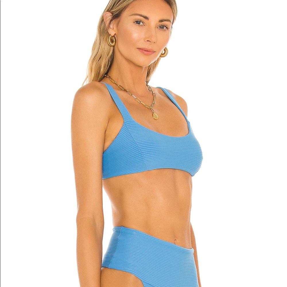 L*SPACE NWT Jess bikini top in cornflower